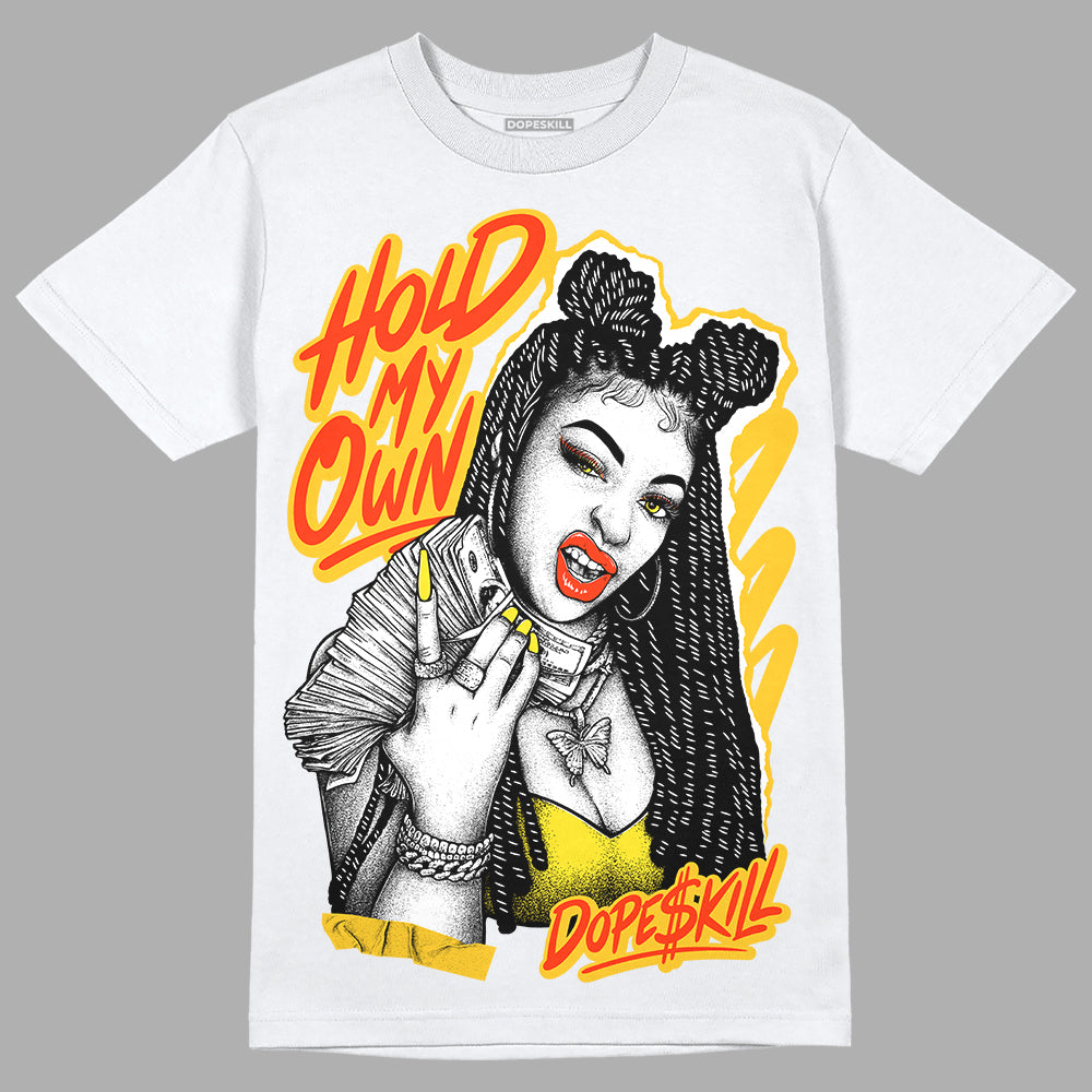 Jordan 4 Retro “Vivid Sulfur” DopeSkill T-Shirt New H.M.O Graphic Streetwear - White