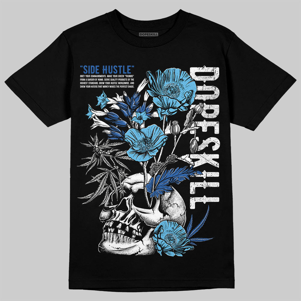 Jordan 12 “Blueberry” DopeSkill T-Shirt Side Hustle Graphic Streetwear - Black