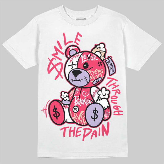 Jordan 5 Low “Peanut Butter Jelly” DopeSkill T-Shirt Smile Through The Pain Graphic Streetwear - White
