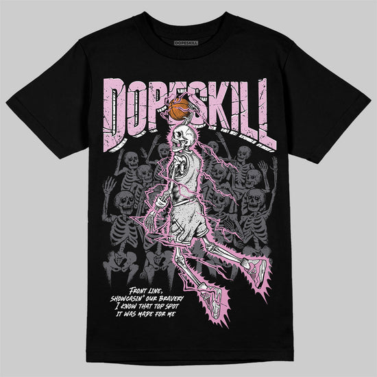 Jordan 4 WMNS “Orchid” DopeSkill T-Shirt Thunder Dunk Graphic Streetwear - Black