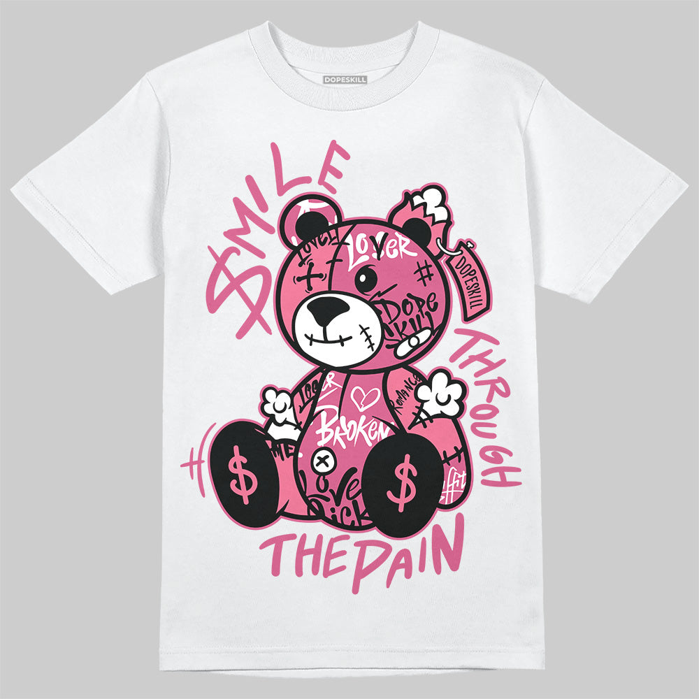 Diesel Pink S - Serendipity Pro-X1 Trainers DopeSkill T-Shirt Smile Through The Pain Graphic Streetwear - White