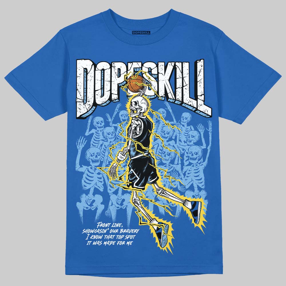 Air Foamposite One “International Blue” DopeSkill Royal T-shirt Thunder Dunk Graphic Streetwear 