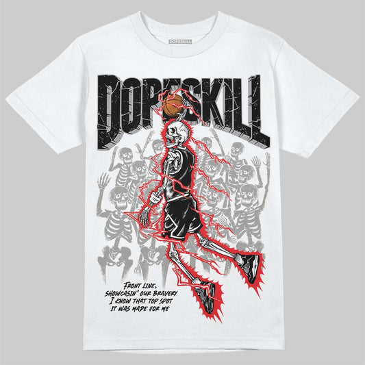 Jordan 4 “White Thunder” DopeSkill T-Shirt Thunder Dunk Graphic Streetwear - White