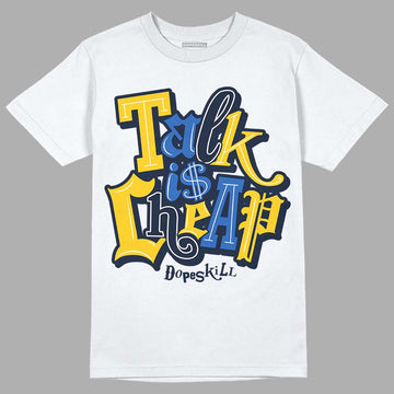 Dunk Low Vintage “Michigan” DopeSkill T-Shirt Talk Is Chip Graphic Streetwear - White 