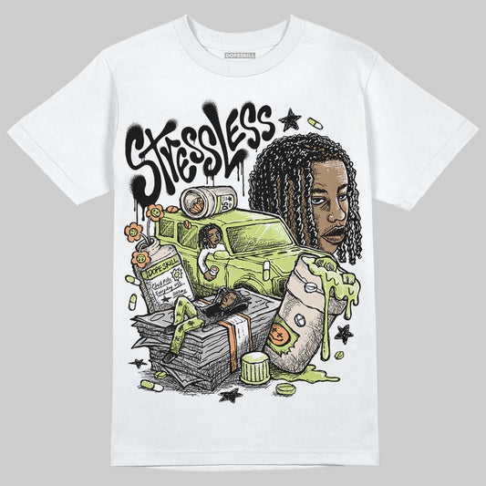 Jordan 5 “Luminous Green” DopeSkill T-Shirt Stressless Graphic Streetwear - White