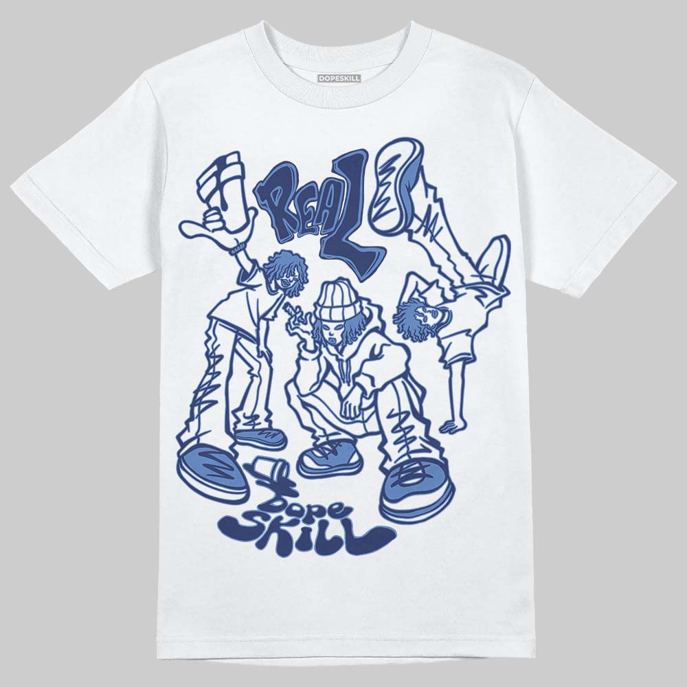 Jordan 1 High OG Rare Air "Deep Royal Blue" DopeSkill T-Shirt Real Y2K Players Graphic Streetwear - White
