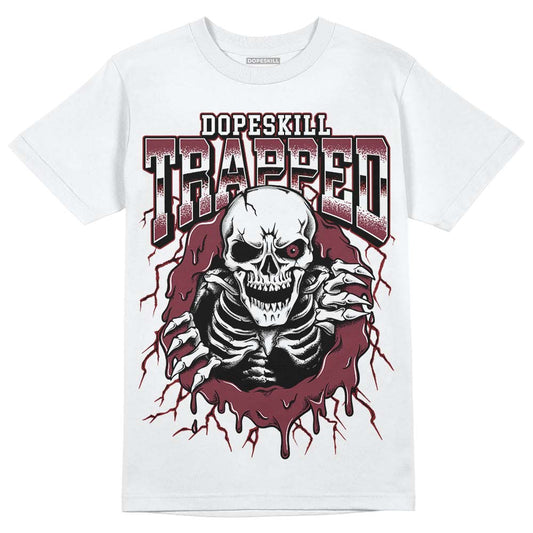 Jordan 1 Retro High OG “Team Red” DopeSkill T-Shirt Trapped Halloween Graphic Streetwear - White