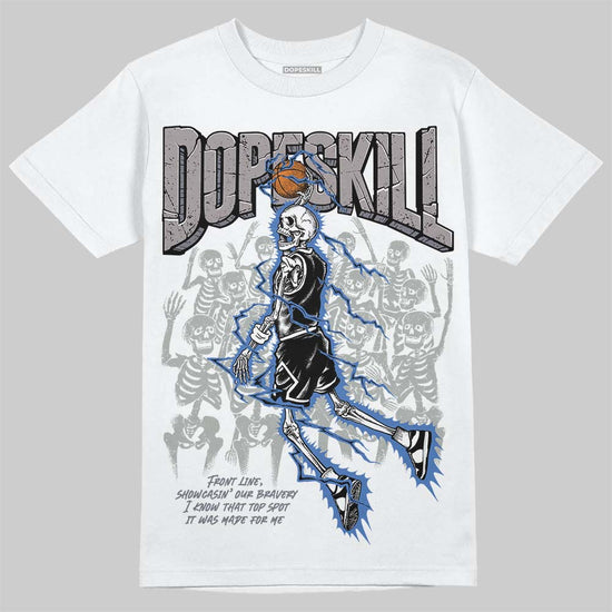 Lanvin Curb Sneakers White Anthracite DopeSkill T-Shirt Thunder Dunk Graphic Streetwear - White