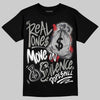 Jordan 3 Retro Black Cat DopeSkill T-Shirt Real Ones Move In Silence Graphic Streetwear - Black