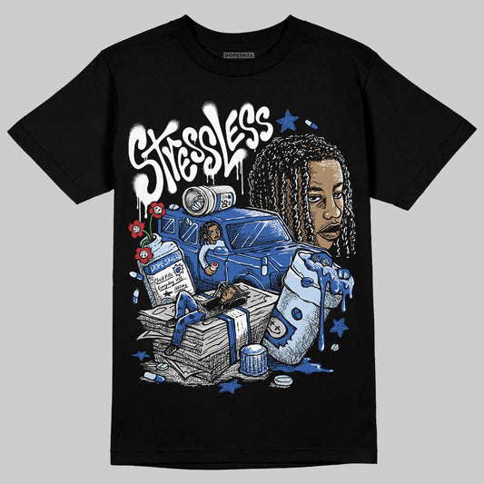 Awake NY x Jordan 5 Retro 'Black Racer Blue' DopeSkill T-Shirt Stressless Graphic Streetwear - Black