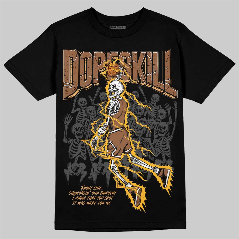 Jordan 1 High OG Black Metallic Gold DopeSkill T-Shirt Thunder Dunk Graphic Streetwear - Black