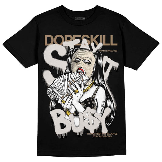 Jordan 5 SE “Sail” DopeSkill T-Shirt Stay It Busy Graphic Streetwear - Black