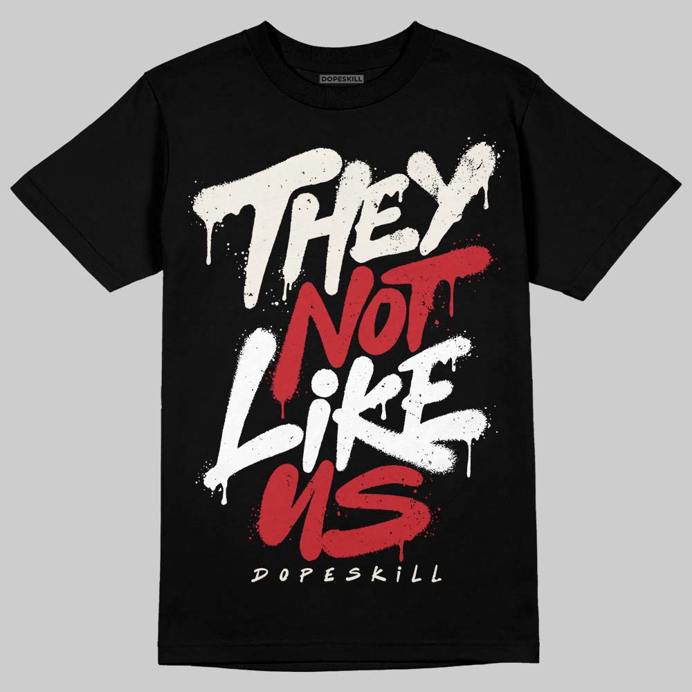 Jordan 4 “Flight Club” DopeSkill T-Shirt They Not Like Us Graphic Streetwear - Black