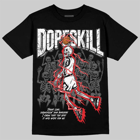 Jordan 4 “White Thunder” DopeSkill T-Shirt Thunder Dunk Graphic Streetwear - Black