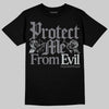 Jordan 4 “Fear” DopeSkill T-Shirt Protect Me From Evil Graphic Streetwear - Black