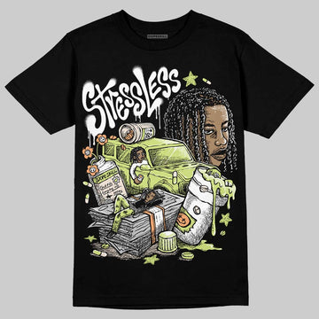 Jordan 5 “Luminous Green” DopeSkill T-Shirt Stressless Graphic Streetwear - Black
