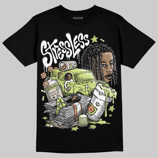 Jordan 5 “Luminous Green” DopeSkill T-Shirt Stressless Graphic Streetwear - Black