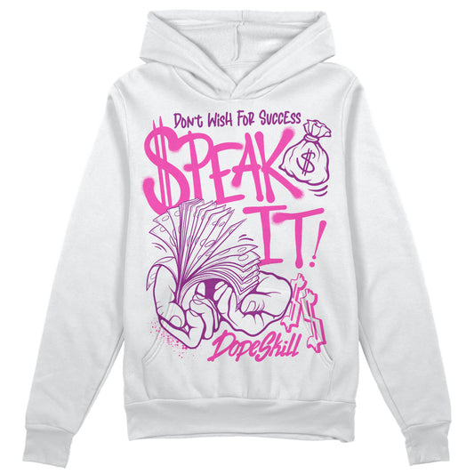 Jordan 4 GS “Hyper Violet” DopeSkill Hoodie Sweatshirt Speak It Graphic Streetwear - White 