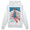 Jordan 4 Retro Military Blue DopeSkill Hoodie Sweatshirt Thunder Dunk Graphic Streetwear - White