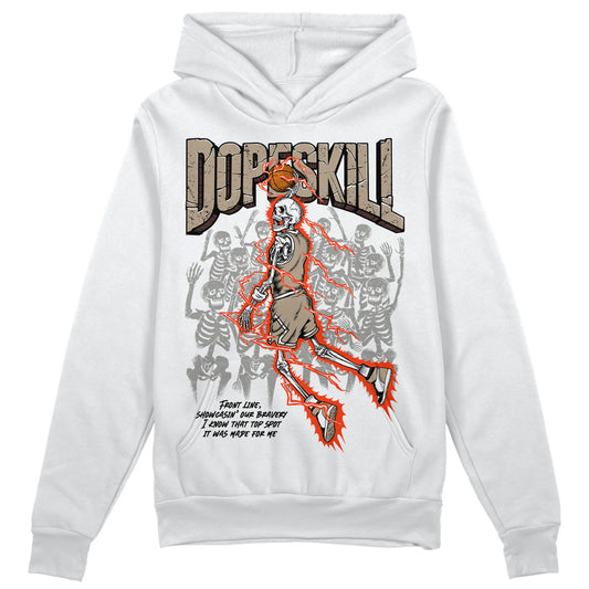 Jordan 1 High OG “Latte” DopeSkill Hoodie Sweatshirt Thunder Dunk Graphic Streetwear - White 