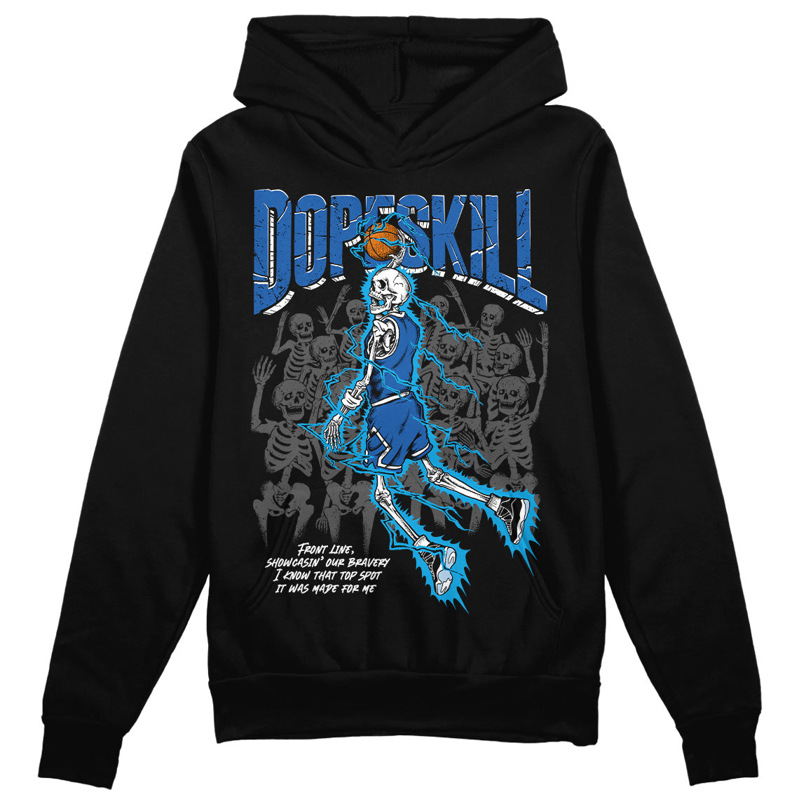 Jordan 11 Low “Space Jam” DopeSkill Hoodie Sweatshirt Thunder Dunk Graphic Streetwear - Black