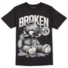 Jordan 2 Cement Grey DopeSkill T-Shirt Sick Bear Graphic Streetwear - Black