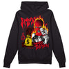 Jordan 4 Red Thunder DopeSkill Hoodie Sweatshirt Drip'n Never Tripp'n Graphic Streetwear - Black