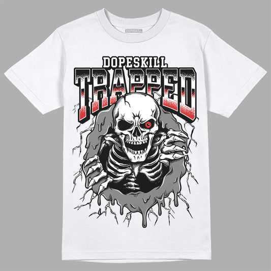 Jordan 1 High OG “Black/White” DopeSkill T-Shirt Trapped Halloween Graphic Streetwear - White 