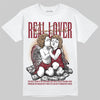 Adidas SAMBA OG ‘Collegiate Burgundy’ DopeSkill T-Shirt Real Lover Graphic Streetwear - White