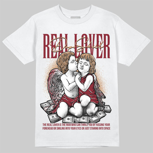 Adidas SAMBA OG ‘Collegiate Burgundy’ DopeSkill T-Shirt Real Lover Graphic Streetwear - White