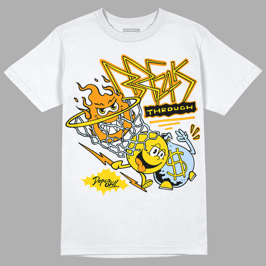 Jordan 6 “Yellow Ochre” DopeSkill T-Shirt Break Through Graphic Streetwear - White