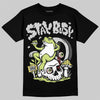 Jordan 4 GS “Light Lemon Twist” DopeSkill T-Shirt Stay Busy Graphic Streetwear - Black