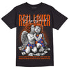 Dunk Low Futura Orange Blaze DopeSkill T-Shirt Real Lover Graphic Streetwear - Black