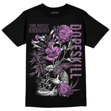 Jordan 2 “Mauve/Off-Noir” DopeSkill T-Shirt Side Hustle Graphic Streetwear - Black