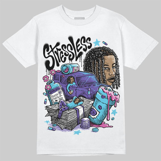 Jordan 8 Retro 'Aqua' 2025 DopeSkill T-Shirt Stressless Graphic Streetwear - White