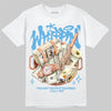 Jordan 11 Low University Blue DopeSkill T-Shirt Whippin Graphic Streetwear - White 
