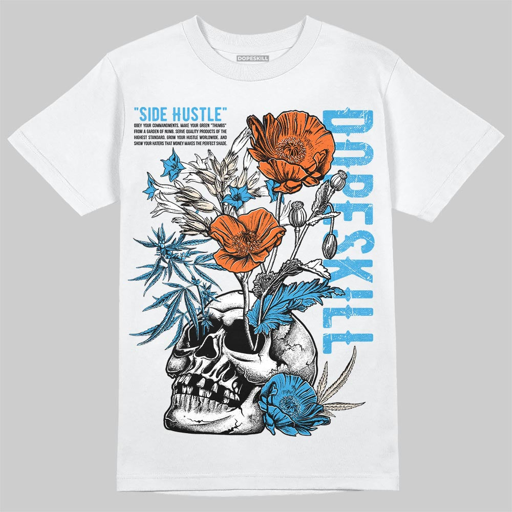 Jordan 1 High OG “UNC” Reimagined DopeSkill T-Shirt Side Hustle Graphic Streetwear - White
