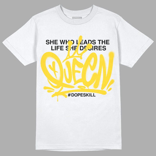 Jordan 4 Tour Yellow Thunder DopeSkill T-Shirt Queen Graphic Streetwear - White