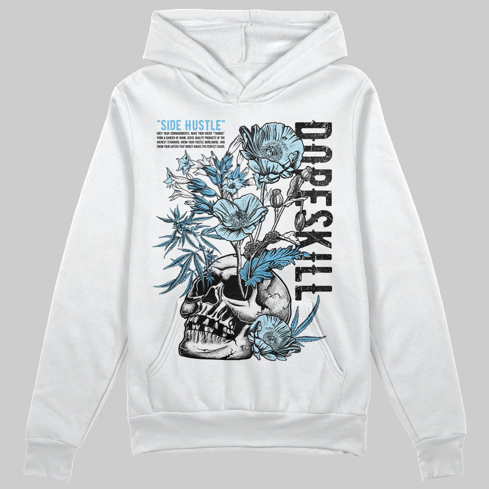 Jordan 11 Retro Legend Blue DopeSkill Hoodie Sweatshirt Side Hustle Graphic Streetwear - White