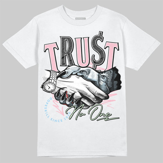 Jordan 4 Retro Valentine's Day (2026) (GS) DopeSkill T-Shirt Trust No One Graphic Streetwear - White 
