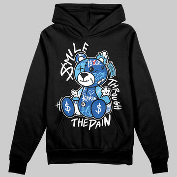 Blueberry 12s DopeSkill Hoodie Sweatshirt Smile Through The Pain Graphic