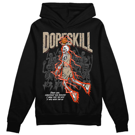 Jordan 1 High OG “Latte” DopeSkill Hoodie Sweatshirt Thunder Dunk Graphic Streetwear - Black