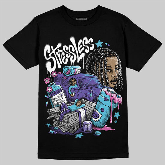 Jordan 8 Retro 'Aqua' 2025 DopeSkill T-Shirt Stressless Graphic Streetwear - Black