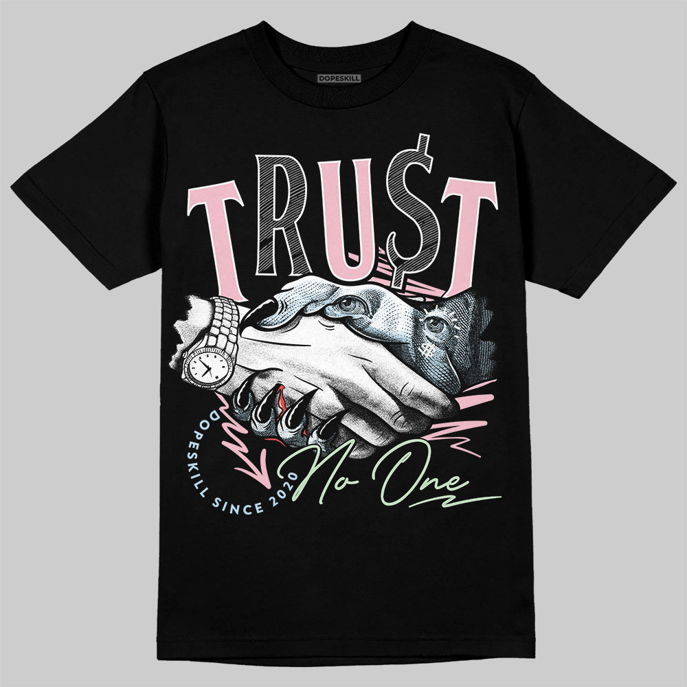 Jordan 4 Retro Valentine's Day (2026) (GS) DopeSkill T-Shirt Trust No One Graphic Streetwear - Black