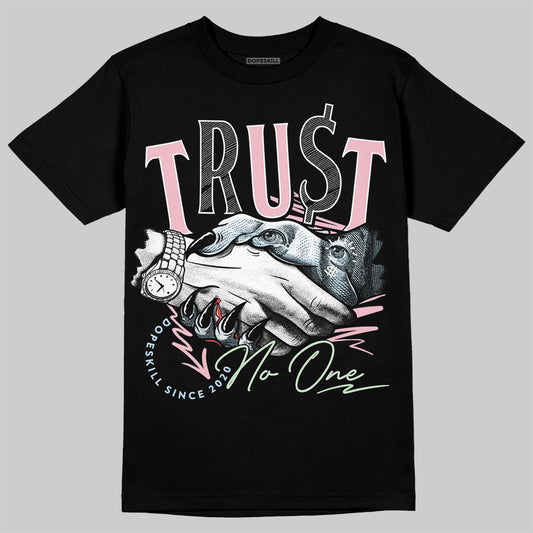 Jordan 4 Retro Valentine's Day (2026) (GS) DopeSkill T-Shirt Trust No One Graphic Streetwear - Black
