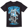 Jordan 2 Low "University Blue" DopeSkill T-Shirt Stay High Graphic Streetwear - Black