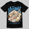 Jordan 11 Low University Blue DopeSkill T-Shirt Whippin Graphic Streetwear - Black