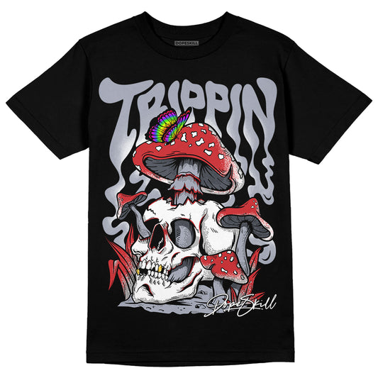 Jordan 4 “Bred Reimagined” DopeSkill T-Shirt Trippin Graphic Streetwear - Black