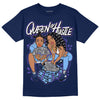 Jordan 5 SE “Georgetown” DopeSkill Midnight Navy T-Shirt Queen Of Hustle Graphic Streetwear