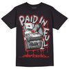 Jordan 13 “Wolf Grey” DopeSkill T-Shirt Paid In Full Graphic Streetwear - Black